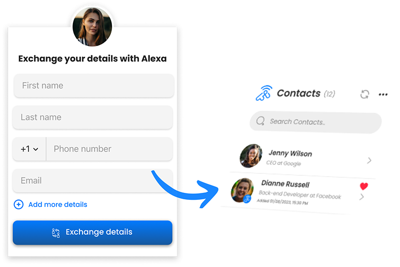 Capture leads through web profile Image
